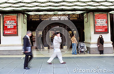 Selfridges Department Store, London Editorial Stock Photo