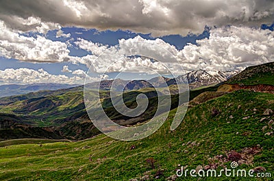 Selim pass, on the road to Sevan Lake, Armenia Stock Photo