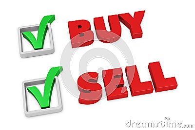 Sell and buy Stock Photo