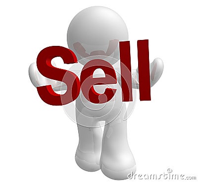 Sell it now Stock Photo