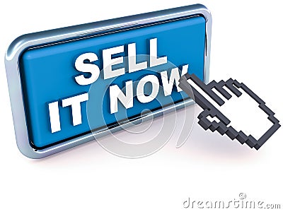Sell it now Stock Photo