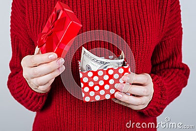 Sell people person charity donate income perks benefit give discount sale extra job work business entrepreneur chistmas concept. Stock Photo