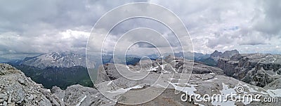 Piz BoÐµ - the highest peak in the Sella mountain range, in the Dolomites, Italy Stock Photo
