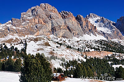 Sella Mountains, Val Gardena, Italy Stock Photo