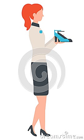 Promotion of High Heels, Footwear Sale Vector Vector Illustration