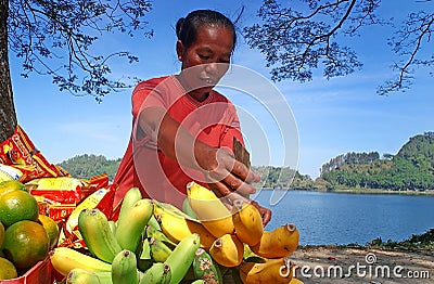 Selling fruit Editorial Stock Photo