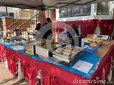 Selling Indian Food the 21st Annual Georgetown French Market Editorial Stock Photo