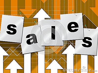 Selling Sales Shows Business Graph And Market Stock Photo