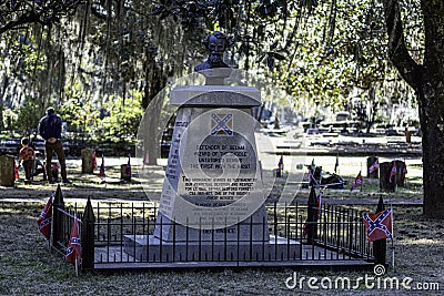 General Nathan Bedford Forrest memorial in Selma Editorial Stock Photo