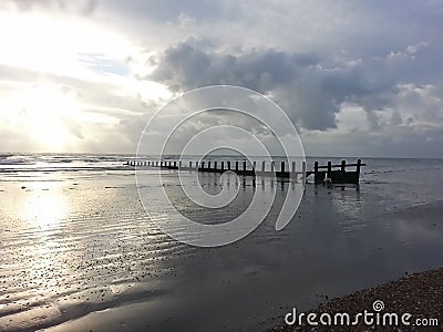 Selsey Beach Stock Photo