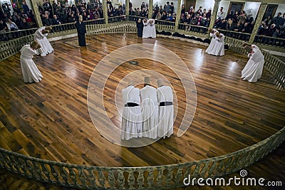 Sema Ceremony in Yenikapi Mevlevihanesi, Istanbul Turkey Editorial Stock Photo