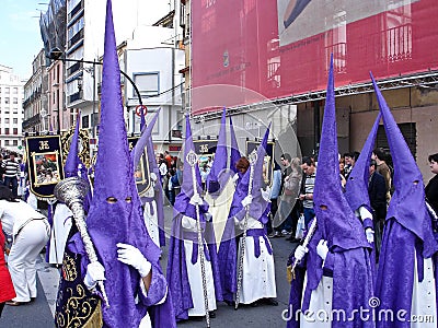 Semana Santa ( Holy Week ) Procession Editorial Stock Photo