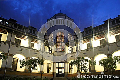 Semarang city landmark named Lawang Sewu. Stock Photo