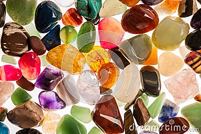 Semi Precious Gem Stones Stock Photo