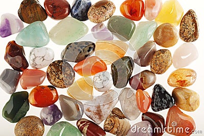 Semi precious stones Stock Photo