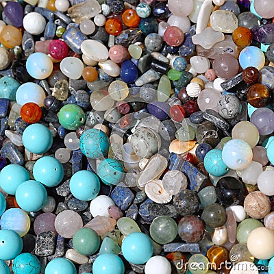 Semi precious stones Stock Photo