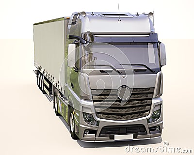 Semi-trailer truck Stock Photo