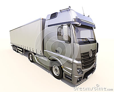 Semi-trailer truck Stock Photo