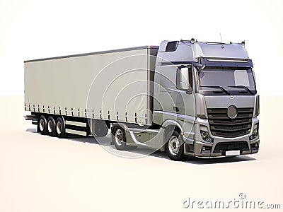 Semi-trailer truck Stock Photo