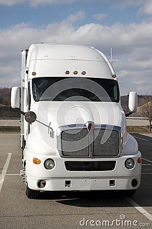 Semi Truck Stock Photo
