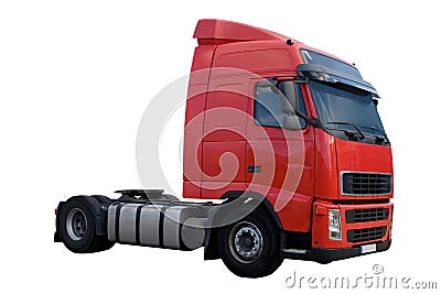 Semi Truck Cab Stock Photo