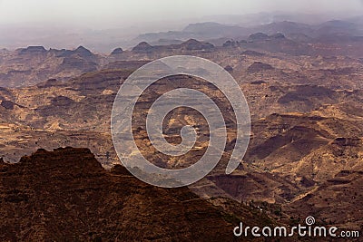 Semien or Simien Mountains, Ethiopia, Africa Stock Photo