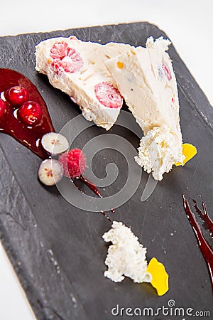 Semifreddo dessert Stock Photo