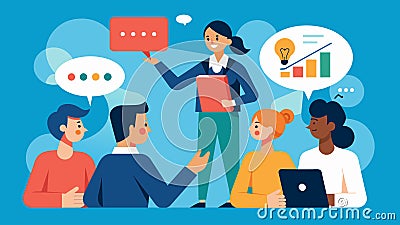A seminar on the power of using I statements and active listening to improve communication and understanding in all Vector Illustration