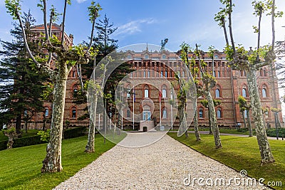 Seminario Mayor de Comillas University. Comillas, Cantabria, Spain Editorial Stock Photo