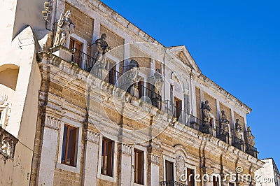 Seminary palace. Brindisi. Puglia. Italy. Stock Photo