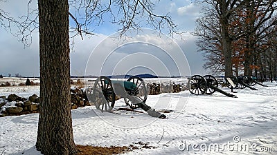 Seminary Ridge Stock Photo