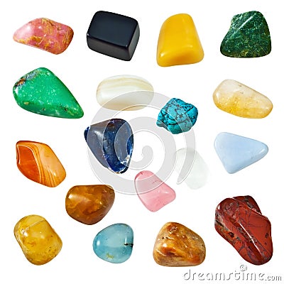 Semiprecious gems Stock Photo