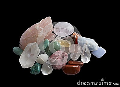 Semiprecious gemstones Stock Photo