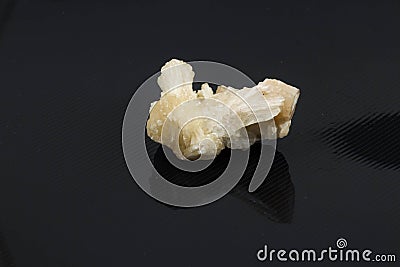 Semiprecious stone On black background Stock Photo