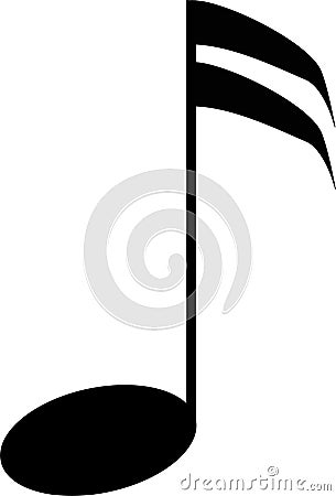 SemiQuaver musical note Stock Photo