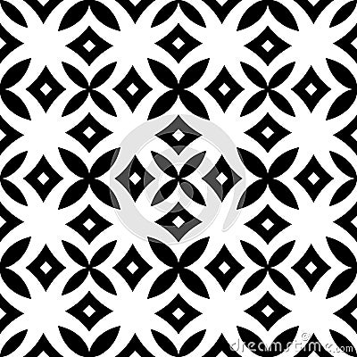 Semless Black dezine White Back ground Vector Illustration