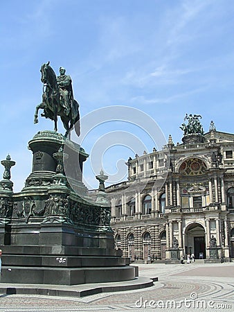Semper Opera House in Dresden Stock Photo