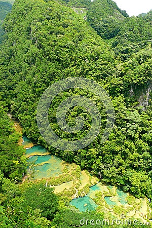 Semuc Champey, Guatemala Stock Photo