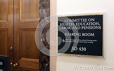 Senate Health, Education, Labor, and Pensions Committee Editorial Stock Photo