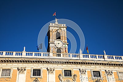 Senate House on the Capitoline Hill in Rome Italy Editorial Stock Photo