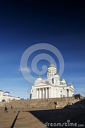 Senate square and city cathedral in helsinki finland Editorial Stock Photo