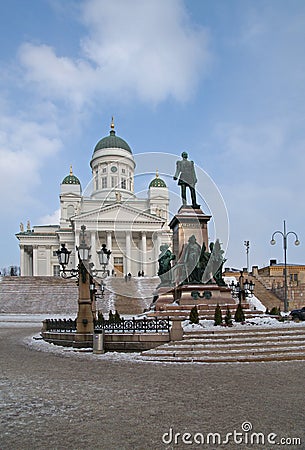 The Senate Square in Helsinki Stock Photo