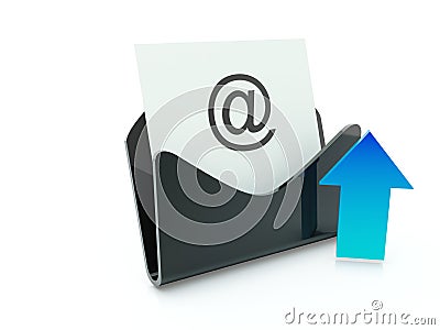 Send mail icon Stock Photo