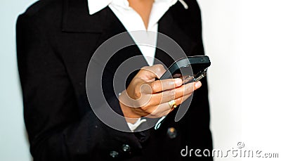 Sending SMS Stock Photo