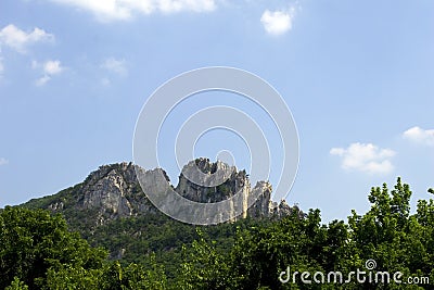 Seneca Rock Stock Photo