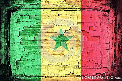 Senegal flag Stock Photo