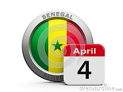 Senegal Independence Day Stock Photo