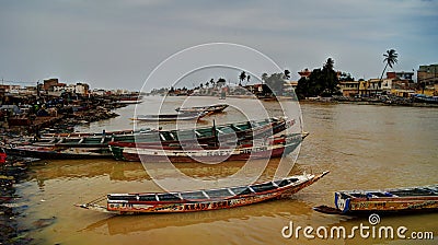 Senegal river, Saint-Louis Editorial Stock Photo