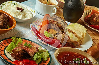 Senegalese African cuisine Stock Photo