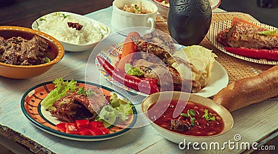 Senegalese African cuisine Stock Photo